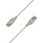 Elfcam - cble ethernet cat 6a ultra slim 30m, 10gbps, 32awg utp, rj45, blanc pour lan, routeur, modem, ...