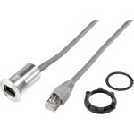 Embase femelle rj45 longueur de cble 1. 50 m tru components rj45 - 03 embase femelle, mle, droit argent ...