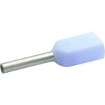 Embout double dextr�mit� de c�ble klauke 8688 0. 34 mm x 8 mm partiellement isol� turquoise 1000 pc(s) ...