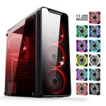 Empire gaming - botier pc gamer warmachine - moyenne tour atx - faade en verre, paroi en verre complte ...