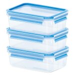 Emsa 508570 bo�te herm�tique alimentaire rectangulaire 0, 55 l transparent 3 pi�ces