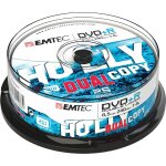 Emtec - 25 x dvd + r dl - 8. 5 go ( 240 minutes ) 8x - argent(e) - spindle