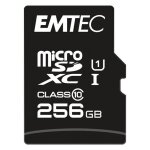 Emtec elite gold - carte m�moire flash (adaptateur sd inclus(e)) - 256 go - uhs - i u1 / class10 - microsdxc ...