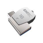 Emtec mobile & go t250b - dual clé usb - 16 go - usb 2. 0 / micro usb Emtec mobile & go t250b - dual clé usb - 16 go - usb 2. 0 / micro usb