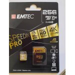 Emtec speedin' pro - carte mémoire flash - 256 go - video class v30 / uhs - i u3 / class10 - sdxc Emtec speedin' pro - carte mémoire flash - 256 go - video class v30 / uhs - i u3 / class10 - sdxc