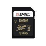 Emtec v90 ultra pro - carte mmoire flash - 128 go - video class v90 / uhs - ii u3 - sdxc uhs - ii