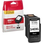 Encre 540 xl - 600 + pages, remplacement pour cartouche canon 540 , pg - 540 xl noir pour imprimante ...