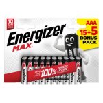 Energizer - 15 piles alcalines aaa (lr03) max + 5 offertes - multicolore Energizer - 15 piles alcalines aaa (lr03) max + 5 offertes - multicolore