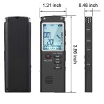 Enregistreur vocal usb professionnel 32 go 96 h dictaphone r�duction du bruit enregistrement vocal audio ...