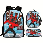 Ensemble de 3 sacs  dos pour ordinateur portable 17 pouces avec bote  lunch et trousse  crayons