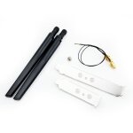 Ensemble d'antenne 2x6 / 10dbi intel ax210 carte wifi 2. 4ghz 5ghz touristes bande m. 2 cble d'extension ...