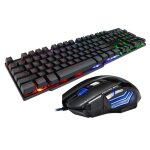 Ensemble clavier et souris de jeu à câble usb, 104 touches, rétro - éclairage, silencieux, pour ordinateur ... Ensemble clavier et souris de jeu à câble usb, 104 touches, rétro - éclairage, silencieux, pour ordinateur ...