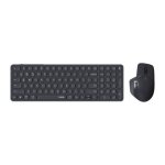 Ensemble clavier - souris - rapoo - 9760m - sans - fil - ultra - slim - dark grey