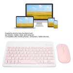 Ensemble clavier et souris sans fil 10 pouces, clavier d'ordinateur et souris combo pour tablette, téléphone ... Ensemble clavier et souris sans fil 10 pouces, clavier d'ordinateur et souris combo pour tablette, téléphone ...