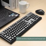 Ensemble clavier et souris sans fil, 2. 4g, pour bureau, ordinateur portable, tablette, mac, pc de bureau, ...