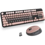Ensemble clavier et souris sans fil, clavier de machine a ecrire, 2. 4ghz clavier de machine a ecrire ...