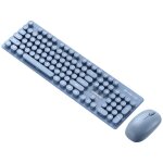Ensemble clavier et souris sans fil, portable, usb, 104 ghz, 2. 4 touches, style punk Ensemble clavier et souris sans fil, portable, usb, 104 ghz, 2. 4 touches, style punk