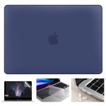 Ensemble de coques en cristal mat pour macbook gratuit - for nouveau pro 13 pouces 2020 - bleu marine ...