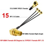 Ensemble de répartiteur de câble coaxial rf rfdotop sma femelle à 3 x ufl / u. fl / ipx / ipex rg178, ... Ensemble de répartiteur de câble coaxial rf rfdotop sma femelle à 3 x ufl / u. fl / ipx / ipex rg178, ...
