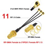 Ensemble de répartiteur de câble coaxial rf rfdotop sma femelle à 3 x ufl / u. fl / ipx / ipex rg178, ... Ensemble de répartiteur de câble coaxial rf rfdotop sma femelle à 3 x ufl / u. fl / ipx / ipex rg178, ...