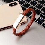 Eonline - bracelet micro usb / type - c en cuir 3d, cordon de chargeur de téléphone portable, recharge ... Eonline - bracelet micro usb / type - c en cuir 3d, cordon de chargeur de téléphone portable, recharge ...