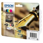 Epson 16 multipack (stylo  plume) - pack de 4 cartouche d'encre noir, cyan, magenta, jaune durabrite ...