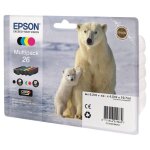 Epson 26 multipack easy mail packaging - pack de 4 - 19. 7 ml - noir, jaune, cyan, magenta - original ...
