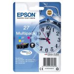 Epson 27 multi - pack - pack de 3 - 10. 8 ml - jaune, cyan, magenta - original - emballage coque avec ...