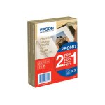 Epson premium glossy photo paper bogof - papier photo brillant - 100 x 150 mm - 255 g / m2 - 40 feuille(s) ...
