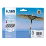 Epson multipack t0445 - pack de 4 - noir, jaune, cyan, magenta - originale - emballage coque avec alarme ... Epson multipack t0445 - pack de 4 - noir, jaune, cyan, magenta - originale - emballage coque avec alarme ...