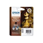Epson t0511 - pack de 2 - 48 ml - noir - original - blister - cartouche d'encre - pour color copy station ...