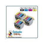 Epson t0715 lot 12 cartouches compatible stylus sx510 sx515 sx600 sx610