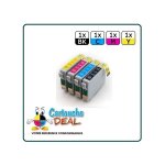 Epson t0715 :lot 4 cartouches compatible stylus s20 s21 sx100 sx105 sx110 sx115 sx200 sx205 sx210 sx215 ...