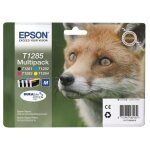 Epson t1285 multipack (renard) - pack de 4 cartouches d'encre - noir, jaune, cyan, magenta (t1281, t1282, ... Epson t1285 multipack (renard) - pack de 4 cartouches d'encre - noir, jaune, cyan, magenta (t1281, t1282, ...