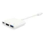 Equip adaptateur usb - c vers hdmi, usb - a, usb pd 60w