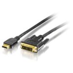 Equip - c�ble adaptateur - liaison simple - hdmi m�le pour dvi - d m�le - 2 m - triple blindage - noir ...