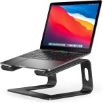 Ergonomic laptop stand for laptops, aluminium, compatible with macbook air pro, dell xps, hp, lenovo ...
