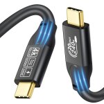 Ersan - 20gbps usb c 3. 2 gen 2 cable, type c 4k@60hz uhd video 5a / 240w pd3. 1 fast charge w / e - ...