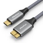 Ersan - cable disque dur externe usb c 1m, solide et stable cable usb c vers micro - b 3. 1(10gps) - ...