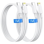 Ersan - cable iphone usb c 1m lot de 2 cble usb c vers lightning certifi mfi chargeur i - phone original ...