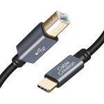 Ersan - cble usb c vers usb b 2. 0, cordon d`imprimante&scanner, compatible avec macbook pro imac pro ...