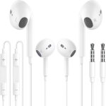 Ershi - 2 pack ecouteurs intra - auriculaires avec cble, jack 3, 5 mm avec microphone et contrle du ...