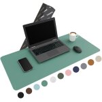 Ershi - [80 cm x 40 cm] sous - main en cuir pu de qualit suprieure - grand sous - main - tapis de souris ...
