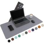 Ershi - [90 cm x 43 cm] sous - main en cuir pu de qualit suprieure - grand sous - main - tapis de souris ...