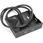 Ershi - faade de disquette usb3. 0, baie 19 broches  2 interfaces usb 3. 0 panneau avant 3. 5 baie ...