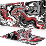 Ershi - grand tapis de souris gaming xxl - 900 x 400 mm - gamer mouse pad avec coutures sur les bords ...