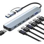 Ershi - hub usb c 3. 0, adaptateur multiport usb 3. 0 7 en 1 avec usb 3. 0, usb 2. 0, rpartiteur usb, ...