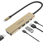 Ershi - hub usb c avec 4k hdmi, pd100w, usb c, 2 * ports data usb a, adaptateur usb c multiports, docking ...