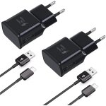 Ershi - (lot de 2) usb chargeur avec 1, 5m câble usb typ - c pour samsung galaxy a15 a14 a13 a05s a04s ... Ershi - (lot de 2) usb chargeur avec 1, 5m câble usb typ - c pour samsung galaxy a15 a14 a13 a05s a04s ...