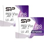 Ershi - silicon power lot de 2 cartes micro sd 128 go u3 compatibles avec nintendo switch, sdxc microsdxc, ...